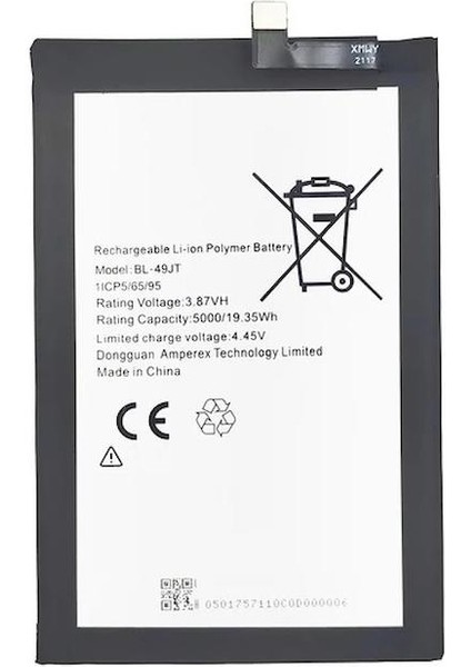 Tecno Spark 8 Pro ile Uyumlu Ithal Pil BL-49JT