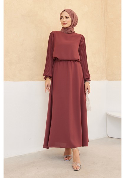 Kolları Piliseli Etek Tunik Takım - Gül Kurusu fiyatları