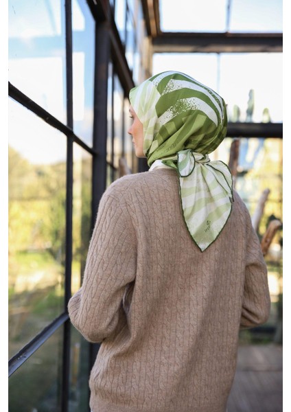 Amanda Desen Soft Eşarp Koyu Yeşil 1170-03