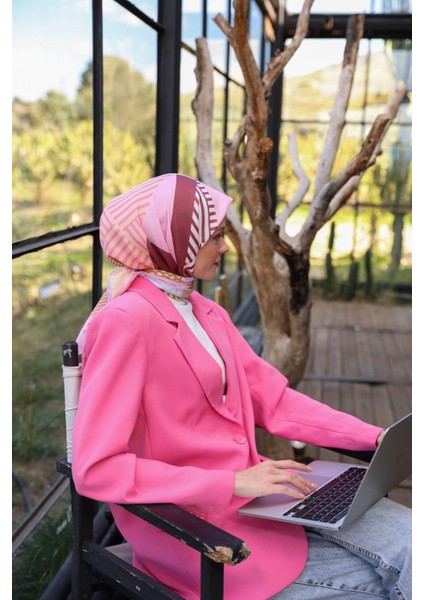 Boheme Collection Soft Eşarp Gül Kurusu Pembe 1173-11