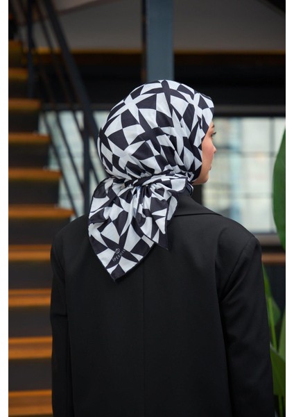 Harmony Collection Soft Eşarp Siyah Beyaz 1181-06