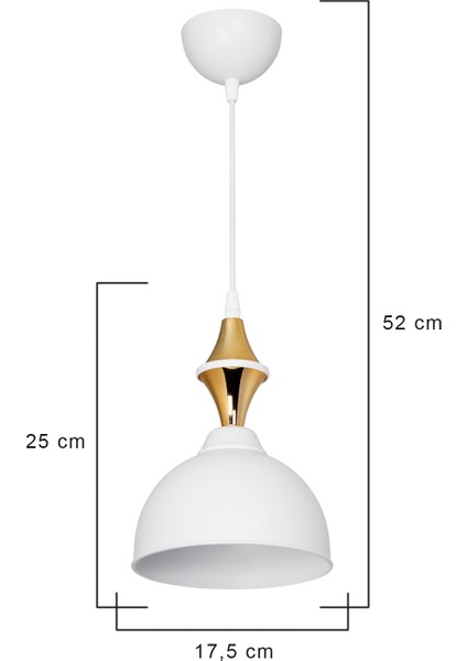 Bella Karo Beyaz Gold/gold Sarkıt Yemek Odası Yatak Odası Oturma Odası Salon Mutfak Avizesi