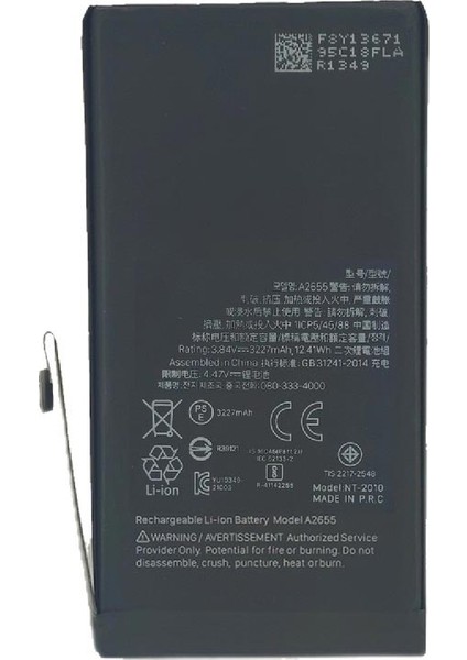 Apple iPhone 13 ile Uyumlu Ithal Pil