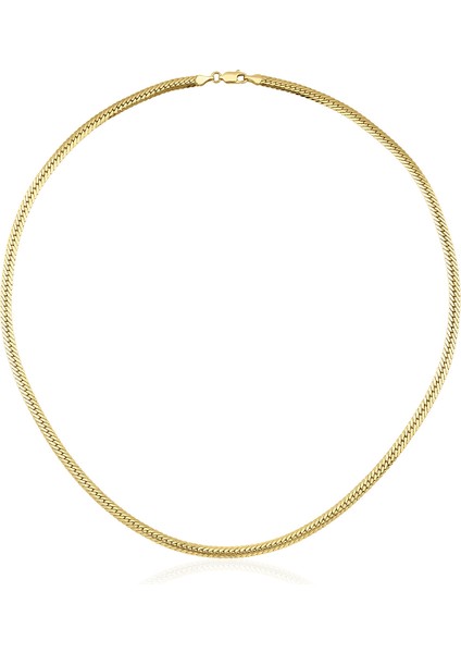 14 Ayar Altın Balıksırtı Zincir 45 cm