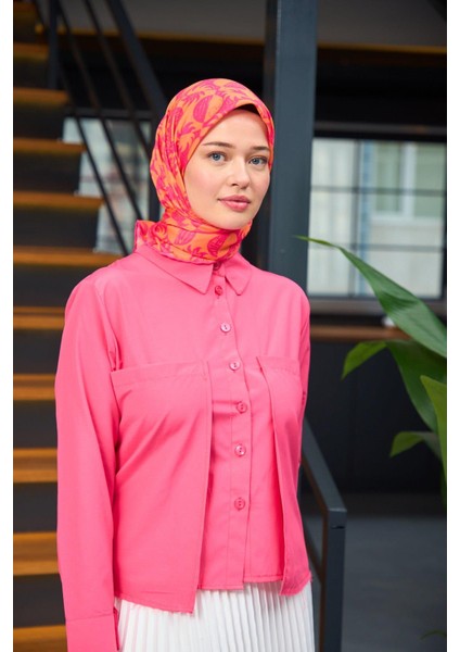 Harmony Collection Soft Eşarp Pembe Hardal 1182-09