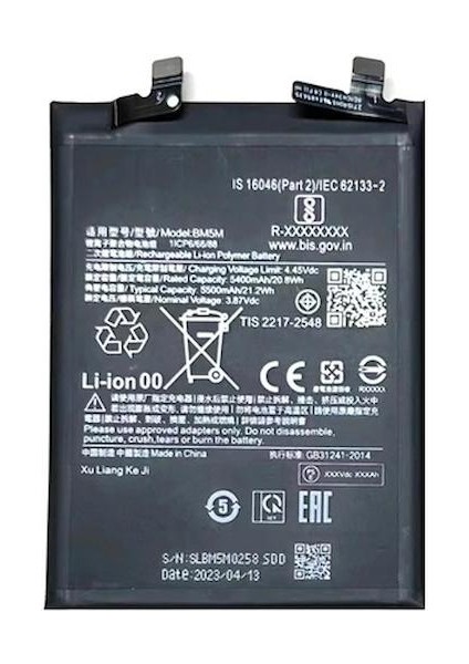 Xiaomi K60 BM5M ile Uyumlu Ithal Pil