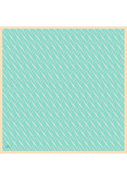 Evoline Desen Soft Eşarp Baby Blue 1168-10