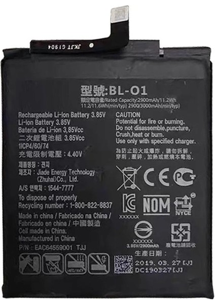 Lg K20 ile Uyumlu Ithal Pil Bl