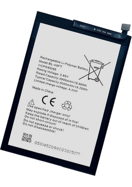 Tecno Spark 9t ile Uyumlu Ithal Pil BL-T49JT