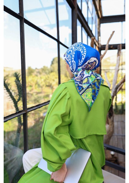 Boheme Collection Soft Eşarp Saks Mavi 1172-08