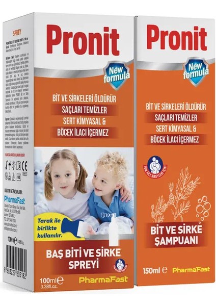 Pronit Bit Set - Sprey 100 ml Bit Şampuan 150 ml