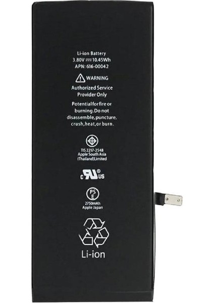 Apple iPhone 6 Plus ile Uyumlu Ithal Pil