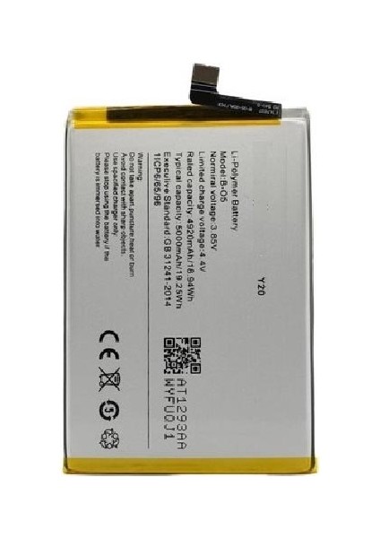 Vivo Y20 ile Uyumlu Ithal Pil V2027