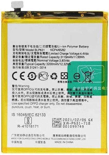 Xiaomi Poco F3 BM4Y ile Uyumlu Ithal Pil