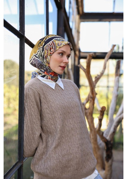 Boheme Collection Soft Eşarp Hardal 1172-03