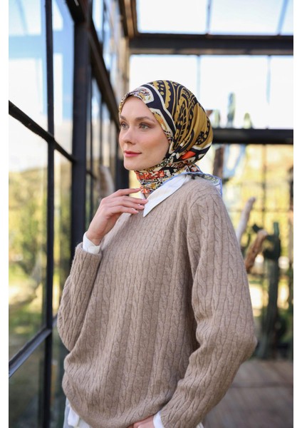 Boheme Collection Soft Eşarp Hardal 1172-03