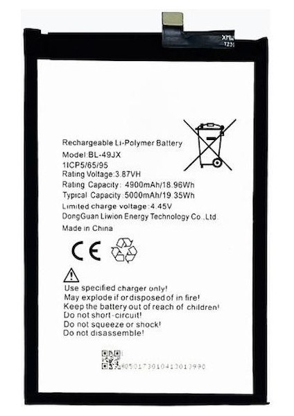 Infinix Smart 6 ile Uyumlu Ithal Pil X6570