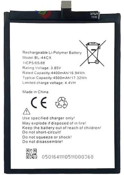 Infinix Zero 8i ile Uyumlu Ithal Pil X687