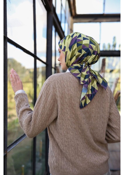 Triano Desen Soft Eşarp Limon Sarı 1171-04