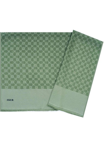 Elegance Monogram Şal - Çağla 951