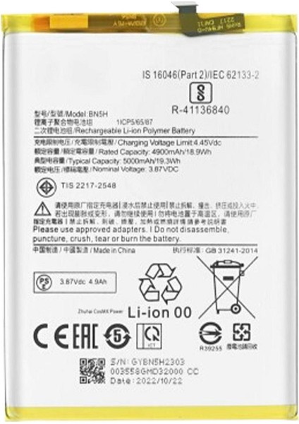 Xiaomi Poco M5 BN5H ile Uyumlu Ithal Pil