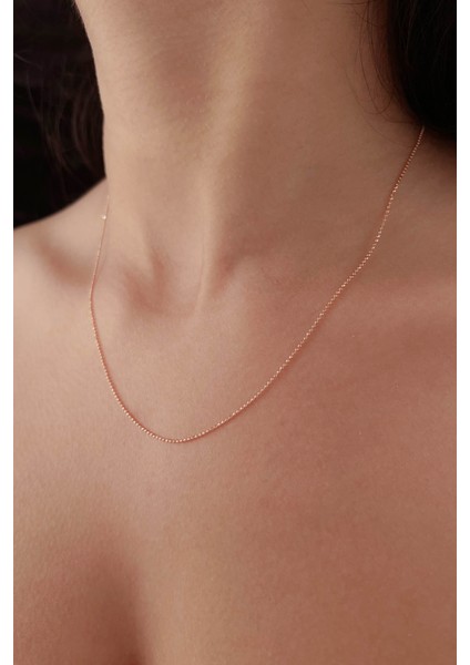 14 Ayar Altın Rose Topçuk Zincir 1.00 mm fiyatları