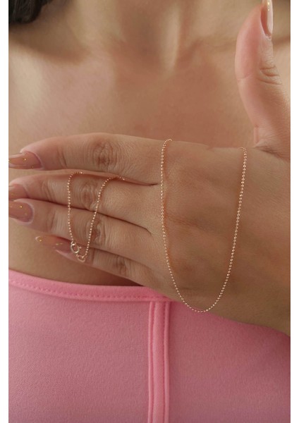 14 Ayar Altın Rose Topçuk Zincir 1.00 mm modelleri