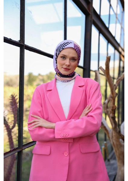 Boheme Collection Soft Eşarp Soft Lila Turuncu 1173-15