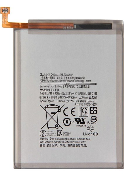 Samsung Galaxy M21 M215F ile Uyumlu Ithal Pil