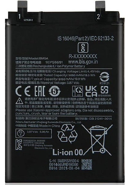 Xiaomi Redmi Note 11 Pro Plus ile Uyumlu Ithal Pil