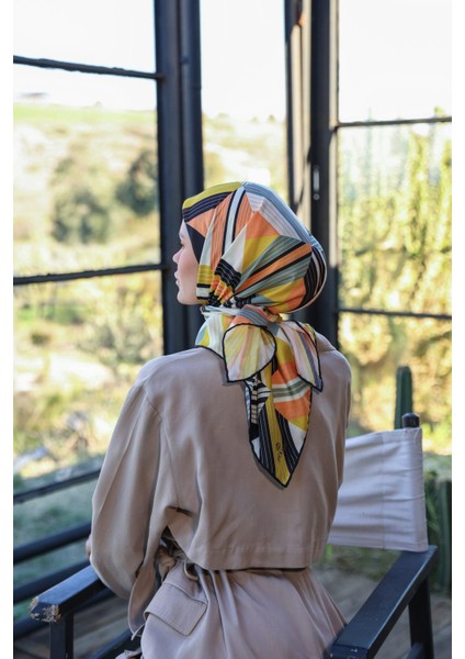 Boheme Collection Soft Eşarp Turuncu Sarı 1174-02