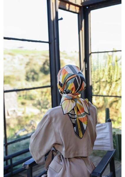 Boheme Collection Soft Eşarp Turuncu Sarı 1174-02