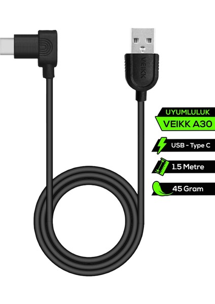 A30 Grafik Tablet Uyumlu USB To Type-C Kablo