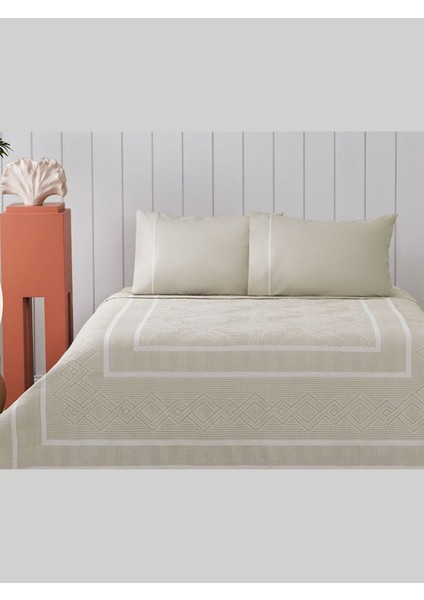 Pike Takımı Jakarlı Anetta Bej Tek Kişilik