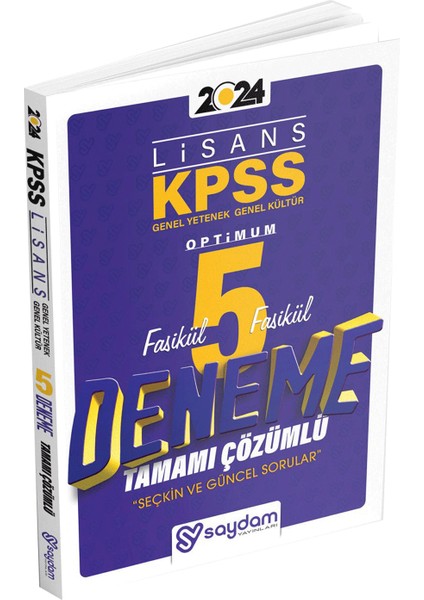 2024 KPSS Genel Yetenek Genel Kültür Lisans Tamamı Çözümlü 5 Deneme