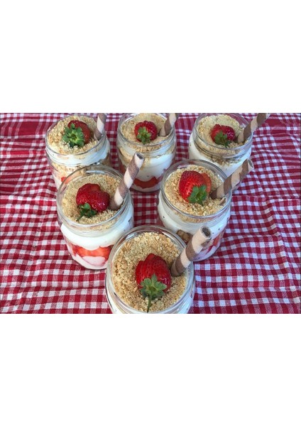 Paşabahçe 6'lı Magnolya Bardağı Kavanozu Magnolia Puding Renkli Kapaklı Tatlı Cup Kase Seti