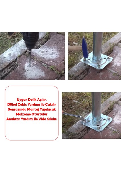 Saplamalı Gömlek Çelik Dübel M6X65 mm Raf Montaj Bağlantı Zemin Monte Tavan Beton Asma Aparat