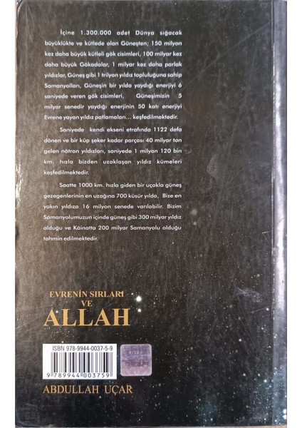 Evrenin Sırları Veallah - Abdullah Uçar fiyatları