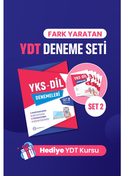 Yksdil / Ydt Deneme Seti 2 - Optik Form - Açıklamalı Çözümler - Sınavla Uyumlu