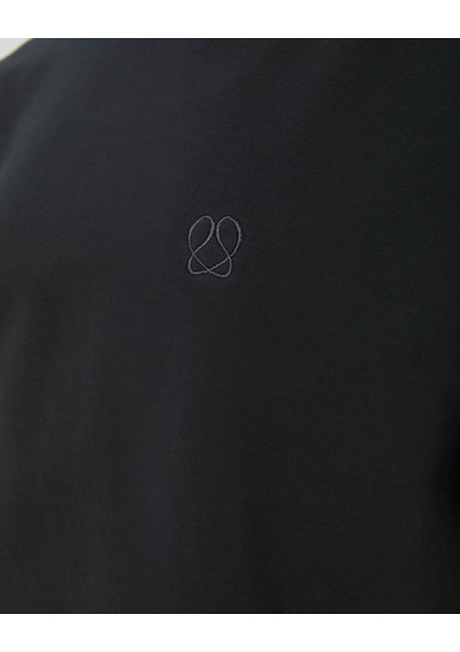 Antrasit Kısa Kollu Bisiklet Yaka Kalın Sweatshirt Tişört modelleri
