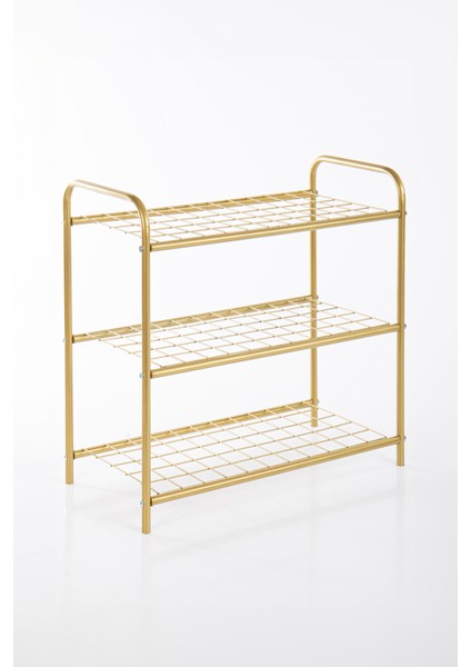Gold Ayakkabılık Metal Ayakkabılık Ayakkabı Rafı Ayakkabı Düzenleyici Raf 3 Katlı Ayakkabılık fırsatları