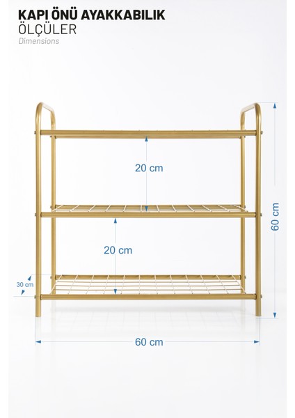 Gold Ayakkabılık Metal Ayakkabılık Ayakkabı Rafı Ayakkabı Düzenleyici Raf 3 Katlı Ayakkabılık indirimleri