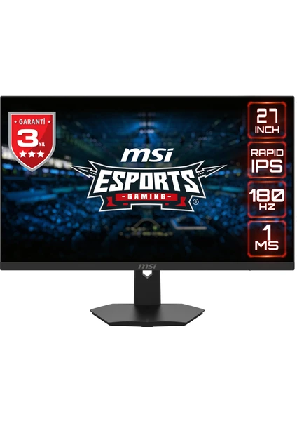 27" G274F 1920x1080 (FHD) 16:9 FLAT RAPID IPS 180HZ 1MS ADAPTIVE-SYNC GAMING MONITOR