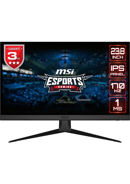 23.8" G2422 1920x1080 (FHD) FLAT IPS 170HZ 1MS ADAPTIVE-SYNC  GAMING MONITOR