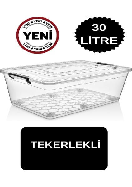 Tekerlekli Saklama Kabı Çeşitleri 30 Lt - 40 Lt - 50 Lt - 70 Lt- 80 Lt Tekerlekli Saklama Kutusu