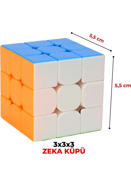 6 Adet Zeka Küpü Sabır Küpü Rübik Küp 3x3 Rubik Küp Akıl ve Zeka Oyunu Güncell