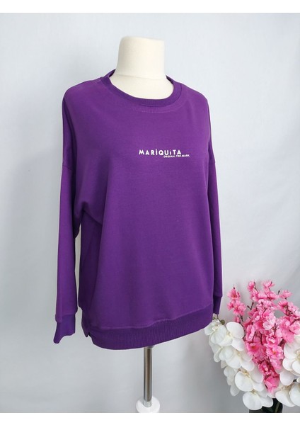 9550 Yazı Detaylı Sweat