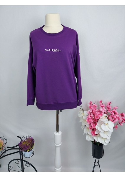 9550 Yazı Detaylı Sweat