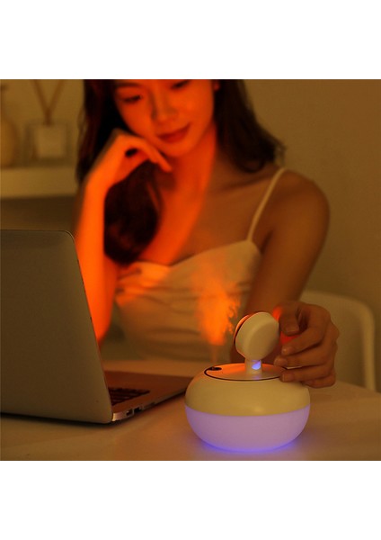 Günbatımı Gece Lambası 2 In 1 Mini Kablosuz Gün Batımı Lambası Hava Nemlendirici Difüzör Masaüstü Ev Ofis Için Fotoğraf Çekmek Pembe (Yurt Dışından) modelleri