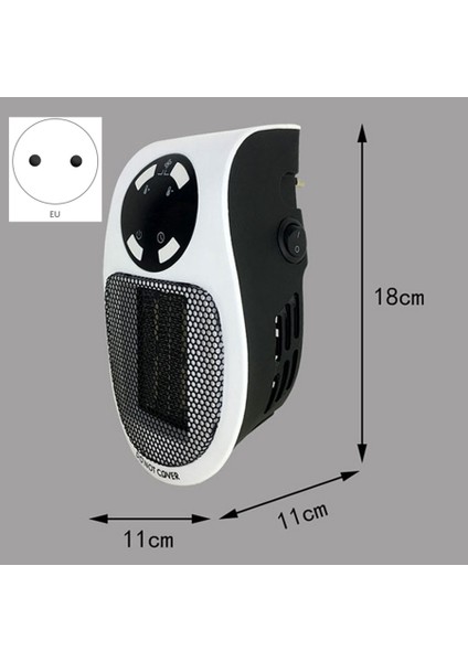 22%, Uzaktan Elektrikli Taşınabilir Isıtıcı 10A 220V 500W Hızlı Isıtma Mini Masaüstü Duvar Soba Radyatör Isıtıcı Makinesi Abd Plug (Yurt Dışından) fiyatları